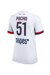 Paris Saint-Germain Willian Pacho #51 Fotballdrakt Borte Klær Dame 2025-26 Korte ermer